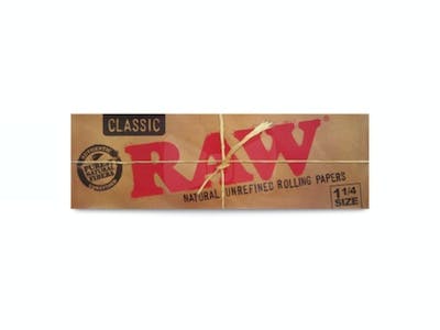 RAW Rolling Paper | RAW | Classic | 50 Leaves | 1 1/4